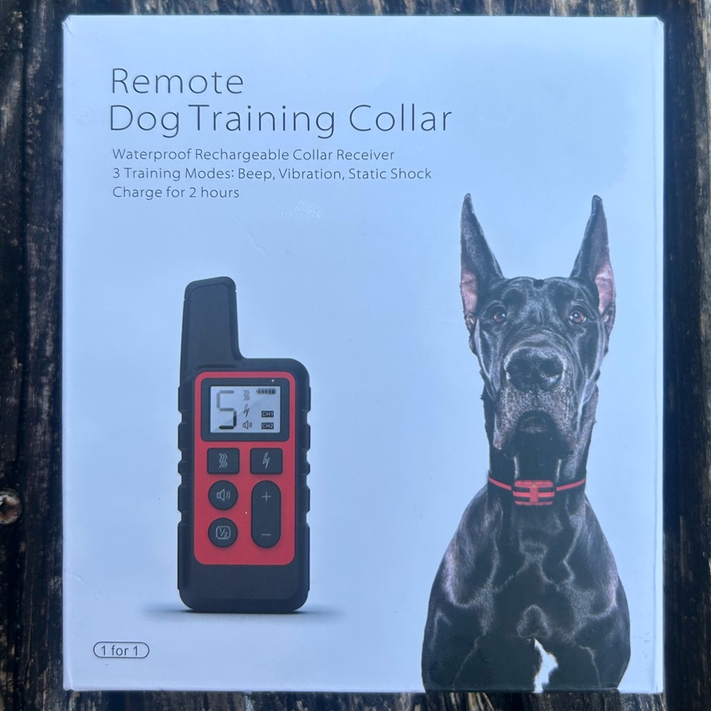 NIB Remote Rechargeable Waterproof Dog Training Collar/ 3 Mode Bark Stopper E9